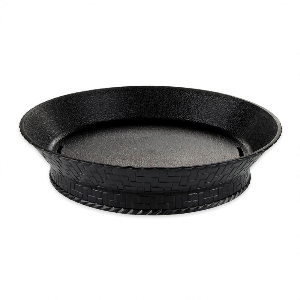 GET 9" Round Fast Food Basket, Plastic, Black (RB-892-BK)