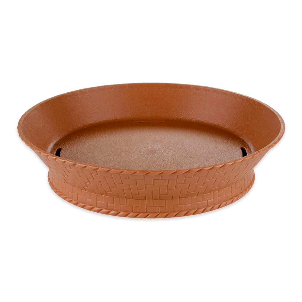 GET 9" Round Fast Food Basket, Plastic, Terracotta (RB-892-TER)