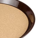 GET 11 1/4" Round Serving Tray, Plastic, Brown (RCT-11-BR) thumbnail 5