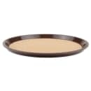 GET 14" Round Serving Tray, Plastic, Brown (RCT-14-BR) thumbnail 2