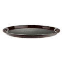 GET 14" Round Serving Tray, Plastic, Black/Brown (RCT-14-NS) thumbnail 2