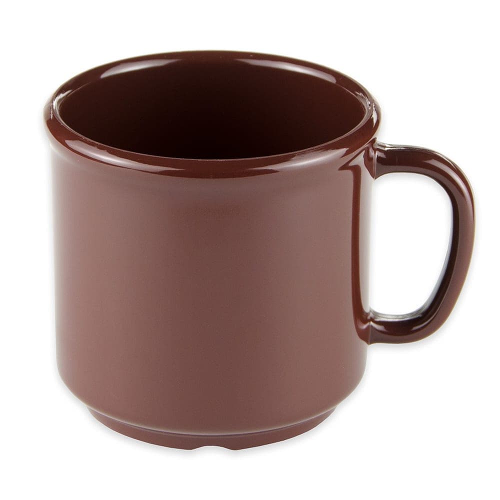GET 12 oz Plastic Coffee Mug, Brown (S-12-BR)