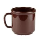 GET 12 oz Plastic Coffee Mug, Brown (S-12-BR) thumbnail 2