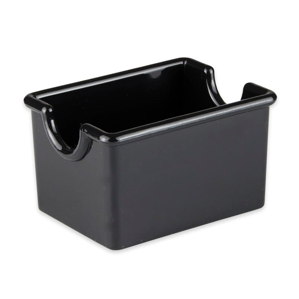 GET Rectangular Sugar Caddy - Plastic, Black (SC-66-BK)
