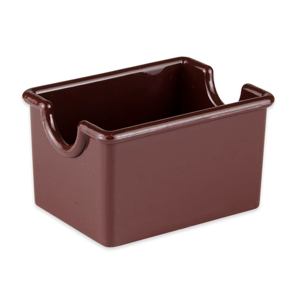 GET Rectangular Sugar Caddy - Plastic, Brown (SC-66-BR)