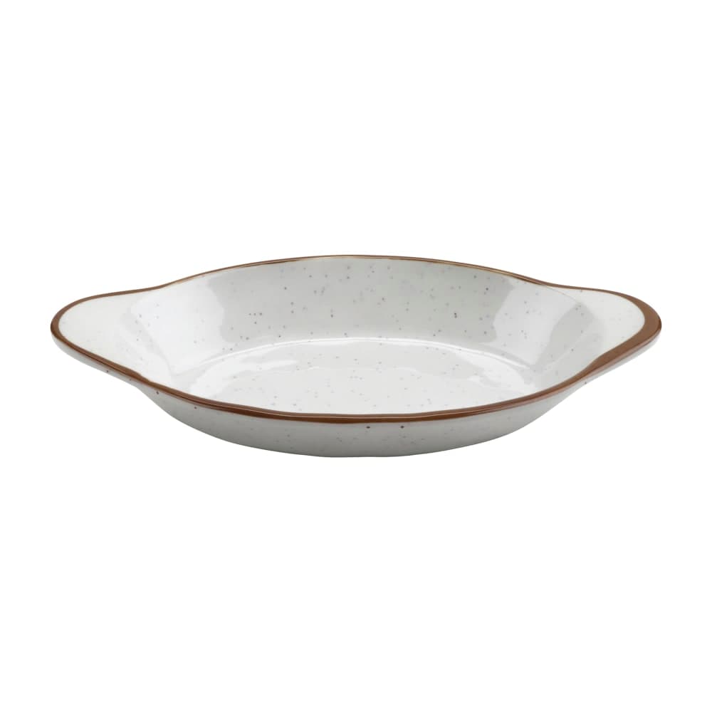 GET Oval Side Dish, 8 1/2" x 4 1/2", Melamine, Rustic Mill (SD-08-RM)