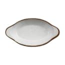 GET Oval Side Dish, 8 1/2" x 4 1/2", Melamine, Rustic Mill (SD-08-RM) thumbnail 3