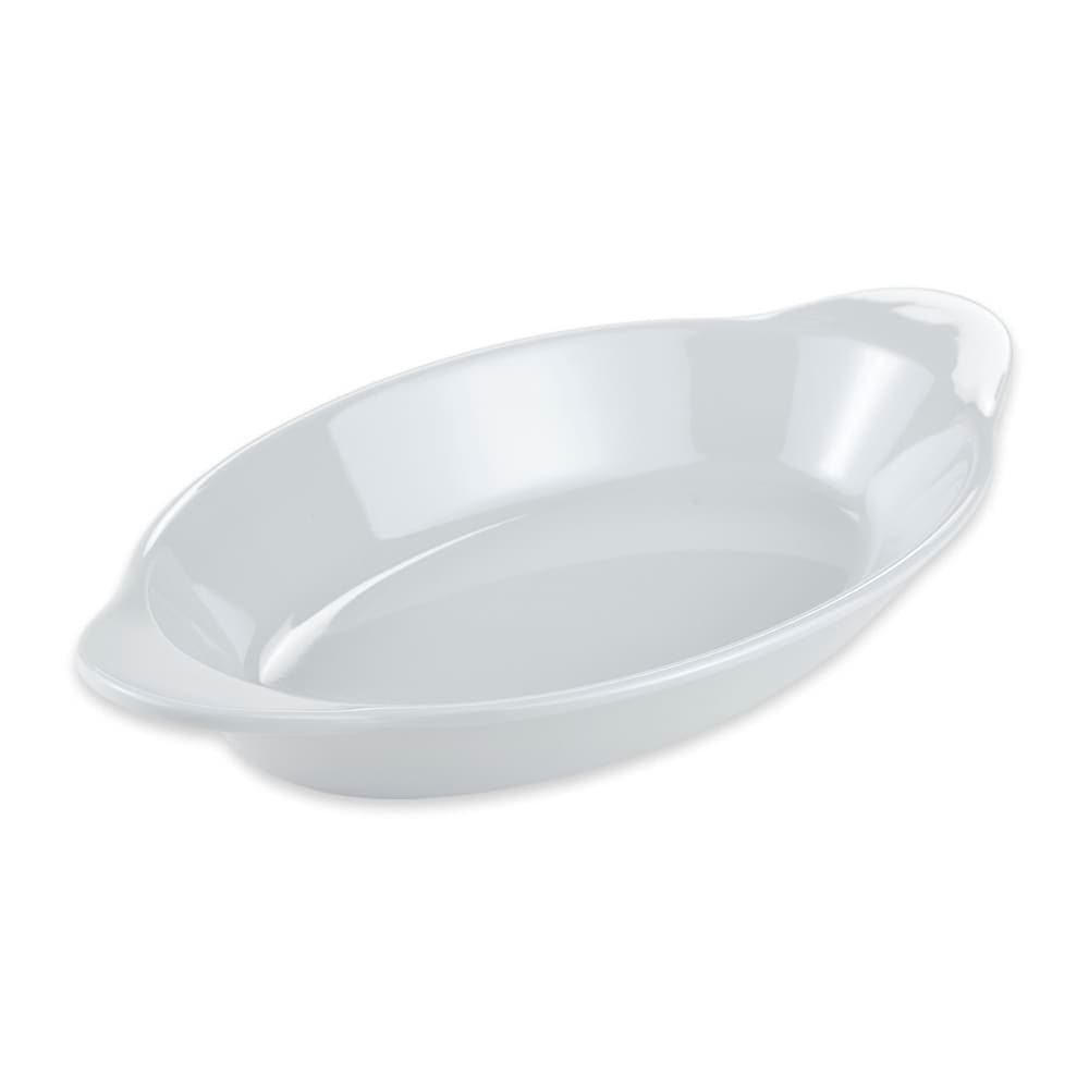 GET Oval Side Dish, 8 1/2" x 4 1/2", Melamine, White (SD-08-W)