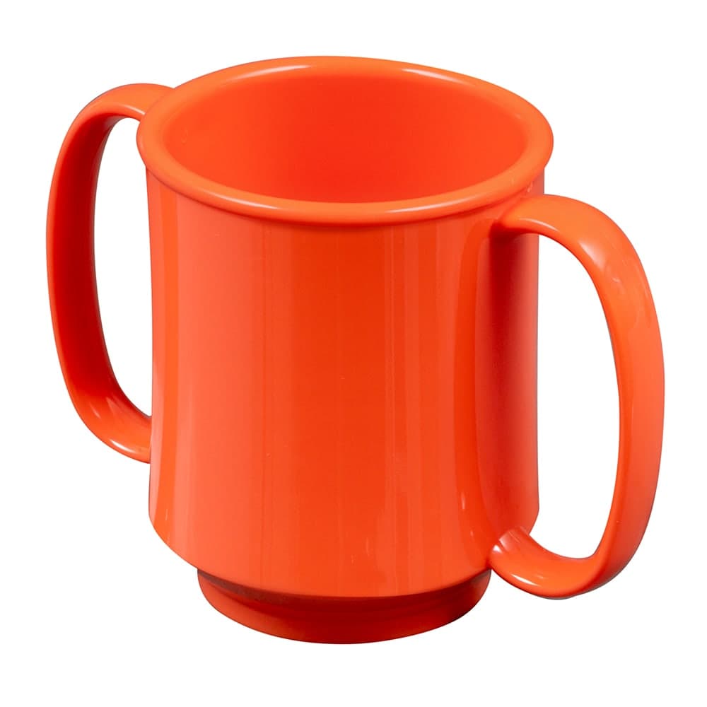 GET 8 oz Coffee Mug, Plastic, Orange (SN-103-RO)