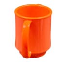 GET 8 oz Coffee Mug, Plastic, Orange (SN-103-RO) thumbnail 4