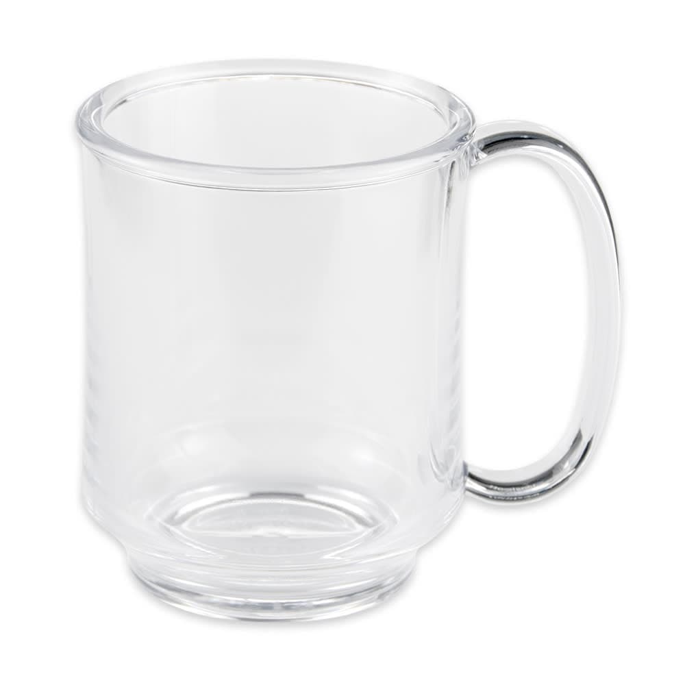 GET 8 oz Coffee Mug, Plastic, Clear (SN-104-CL)
