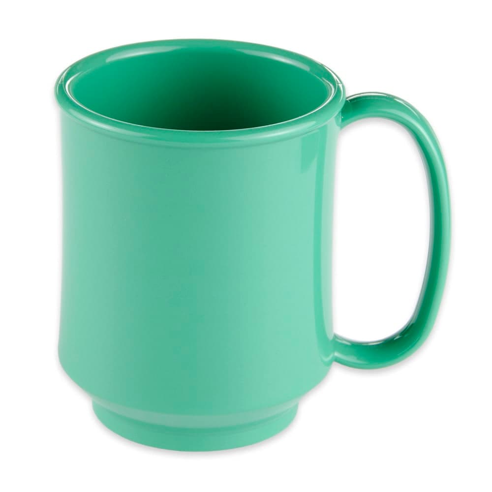 GET 8 oz Coffee Mug, Plastic, Green (SN-104-FG)