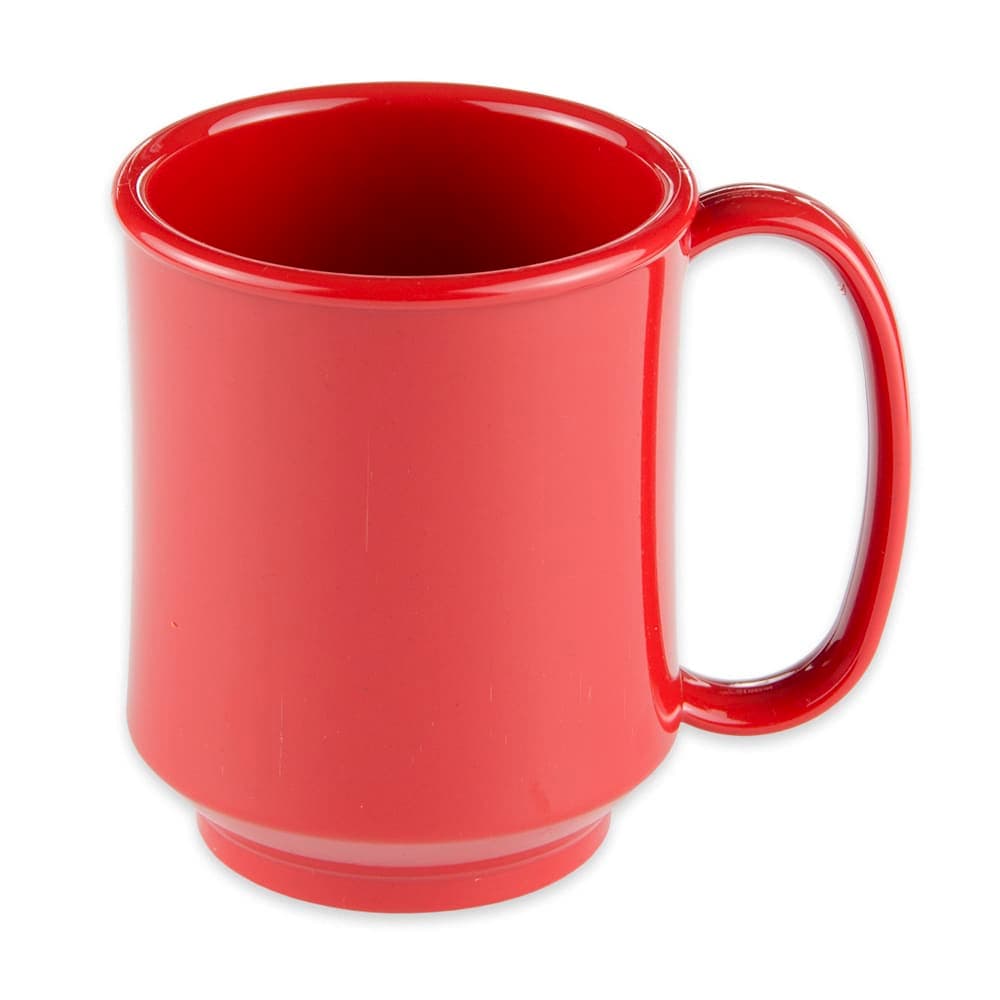 GET 8 oz Coffee Mug, Plastic, Black (SN-104-RSP)