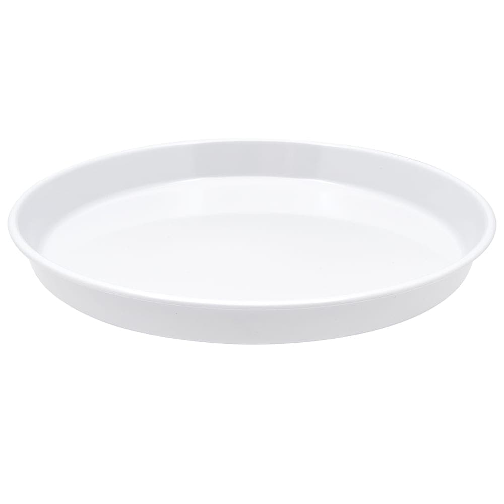 GET 13" Round Bar Tray, Melamine, White (ST-13-W)