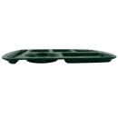GET Melamine Rectangular Tray w/ (6) Compartments, 14 3/4" x 9 1/2", Hunter Green (TL-151-HG) thumbnail 3
