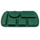 GET Melamine Rectangular Tray w/ (6) Compartments, 14 3/4" x 9 1/2", Hunter Green (TL-151-HG) thumbnail 5