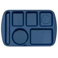 GET Melamine Rectangular Tray w/ (6) Compartments, 14 3/4" x 9 1/2", Hunter Green (TL-151-HG) thumbnail 8