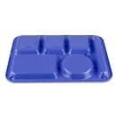 GET Plastic Rectangular Tray w/ (6) Compartments, 14" x 10", Peacock Blue (TL-152-PB) thumbnail 5