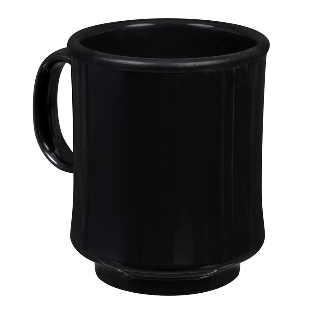 GET 8 oz Plastic Coffee Mug, Black (TM-1308-BK)