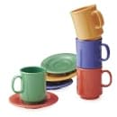 GET 8 oz Plastic Coffee Mug, Assorted Colors (TM-1308-MIX) thumbnail 2