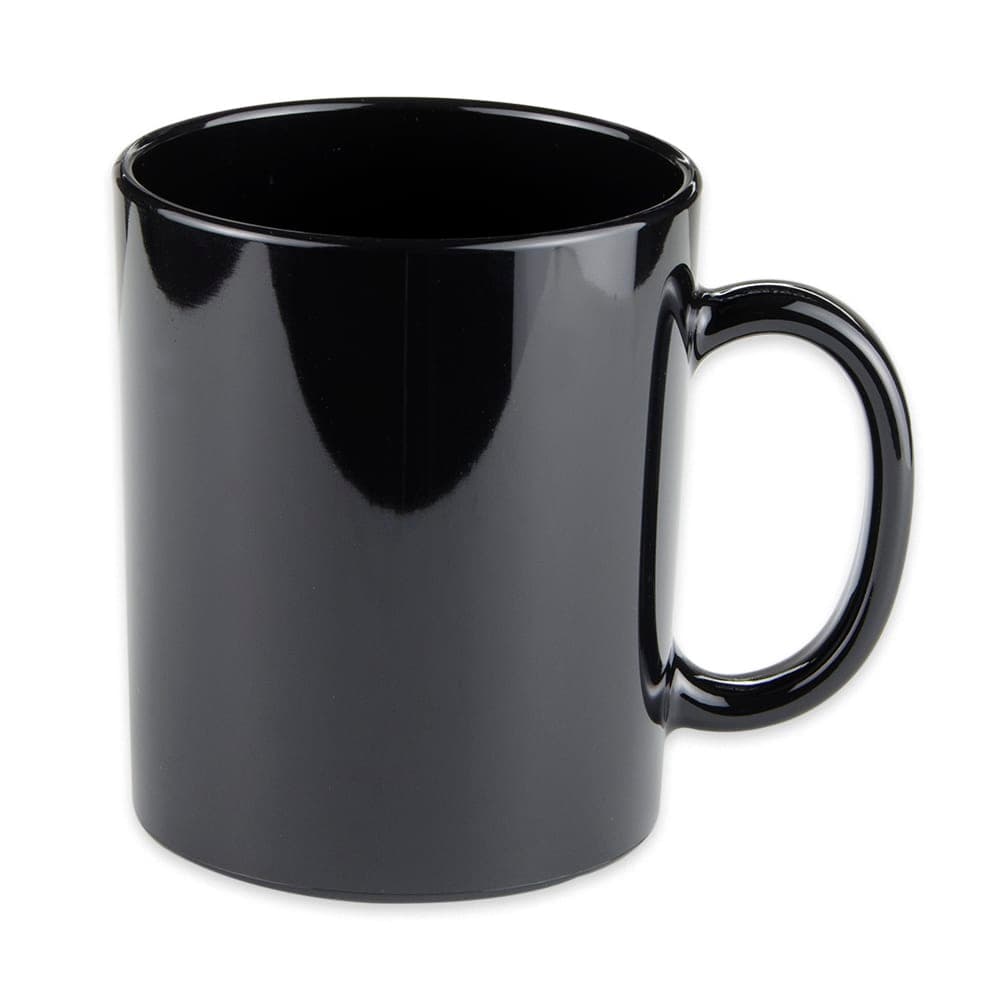 GET 12 oz Plastic Coffee Mug, Black (TM-1316-BK)