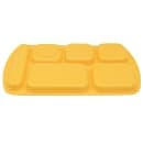 GET Melamine Rectangular Tray w/ (6) Compartments, 15 1/2" x 9 7/8", Bright Yellow (TR-151-BY) thumbnail 5