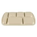 GET Melamine Rectangular Tray w/ (6) Compartments, 15 1/2" x 9 7/8", Sandstone (TR-151-S) thumbnail 5