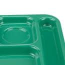 GET Plastic Rectangular Tray w/ (6) Compartments, 14 3/8" x 9 7/8", Rainforest Green (TR-152-FG) thumbnail 6
