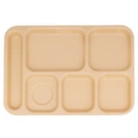 GET Plastic Rectangular Tray w/ (6) Compartments, 14 3/8" x 9 7/8", Rainforest Green (TR-152-FG) thumbnail 8