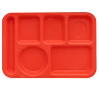 GET Plastic Rectangular Tray w/ (6) Compartments, 14 3/8" x 9 7/8", Rainforest Green (TR-152-FG) thumbnail 9