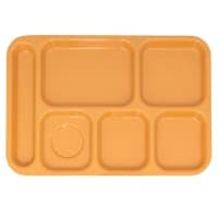 GET Plastic Rectangular Tray w/ (6) Compartments, 14 3/8" x 9 7/8", Peacock Blue (TR-152-PB) thumbnail 8