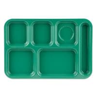 GET Plastic Rectangular Tray w/ (6) Compartments, 14 3/8" x 9 7/8", Tropical Yellow (TR-152-TY) thumbnail 6
