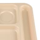 GET Plastic Rectangular Tray w/ (6) Compartments, 14 1/2" x 10", Tan (TR-153-T) thumbnail 7