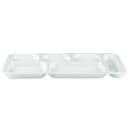 GET Plastic Rectangular Tray w/ (6) Compartments, 14 1/2" x 10", White (TR-153-W) thumbnail 2