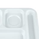 GET Plastic Rectangular Tray w/ (6) Compartments, 14 1/2" x 10", White (TR-153-W) thumbnail 6
