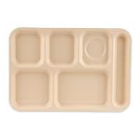 GET Plastic Rectangular Tray w/ (6) Compartments, 14 1/2" x 10", White (TR-153-W) thumbnail 7