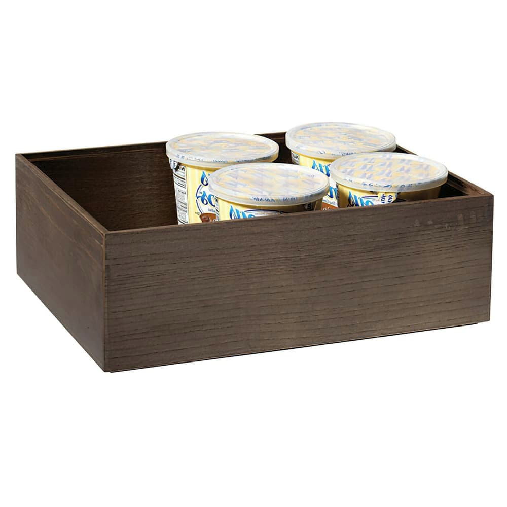 GET Rectangular Display Box - 12"L x 9"W x 4"H, Wood, Gray Ash (WB-1294WD-GA)