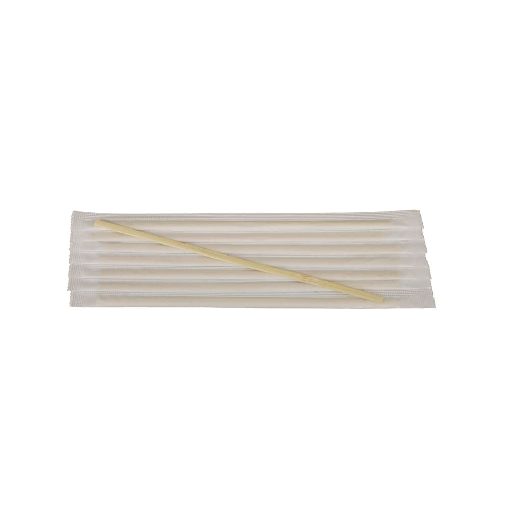 Rofson 7" Wrapped Coffee Stirrers w/ Squared Ends, Bamboo (BCS7PW)