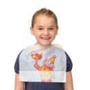 Rofson Disposable Poly Child Bib - 11" x 13", White w/ Clown Design (CCB200) thumbnail 5
