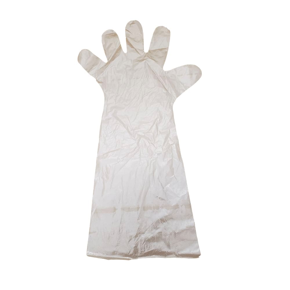 Rofson Disposable Elbow Gloves - Poly, Clear (DEG500)