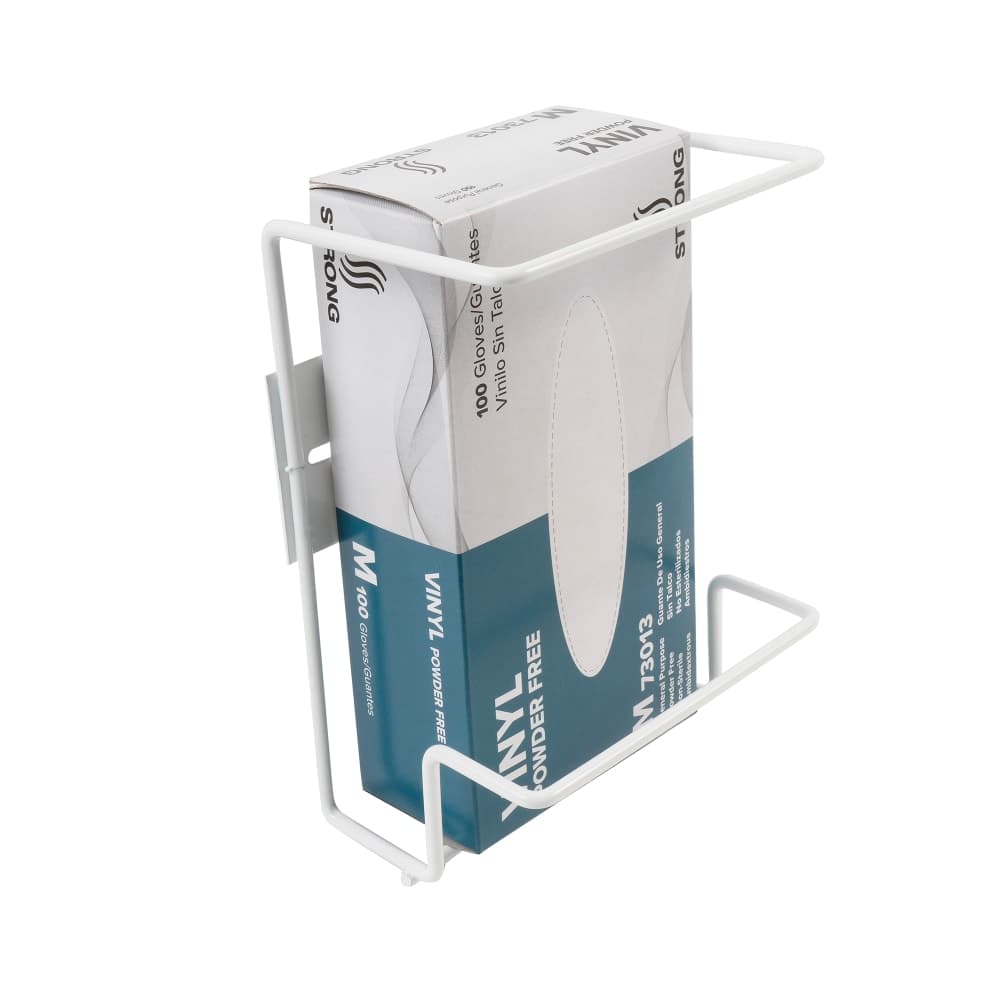 Rofson Glove Dispenser w/ (1) Box Capacity - Wire, White (PG12)