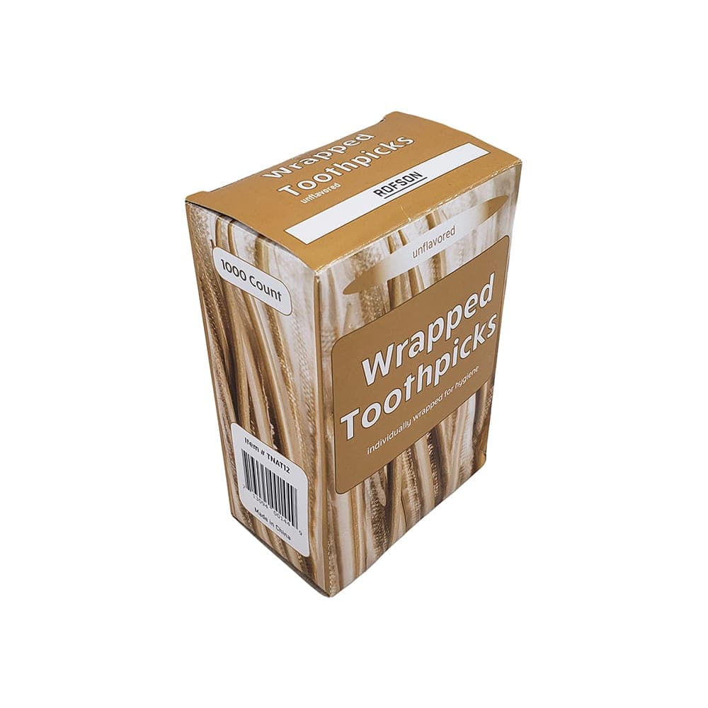 Rofson Cello Wrapped Wood Toothpicks (TNAT12)
