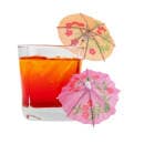 Rofson 4" Bamboo/Paper Parasol Picks, Assorted Colors (TPAR200) thumbnail 4