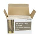 Rofson 7" Wrapped Coffee Stirrers w/ Rounded Ends, Wood (WCS7RW) thumbnail 2