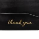 Risch Single-Panel Check Presenter - 5" x 9", Vinyl, Black w/Gold "Thank You" (1000P BLACK) thumbnail 4