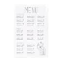 Risch Single Pocket Vinyl Menu Cover, 11"W x 17"H, Clear (100 11X17) thumbnail 2