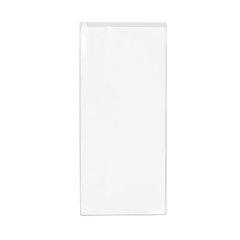 Risch Single Pocket Vinyl Menu Cover, 4 1/4"W x 14"H, Clear (100 4.25X14)