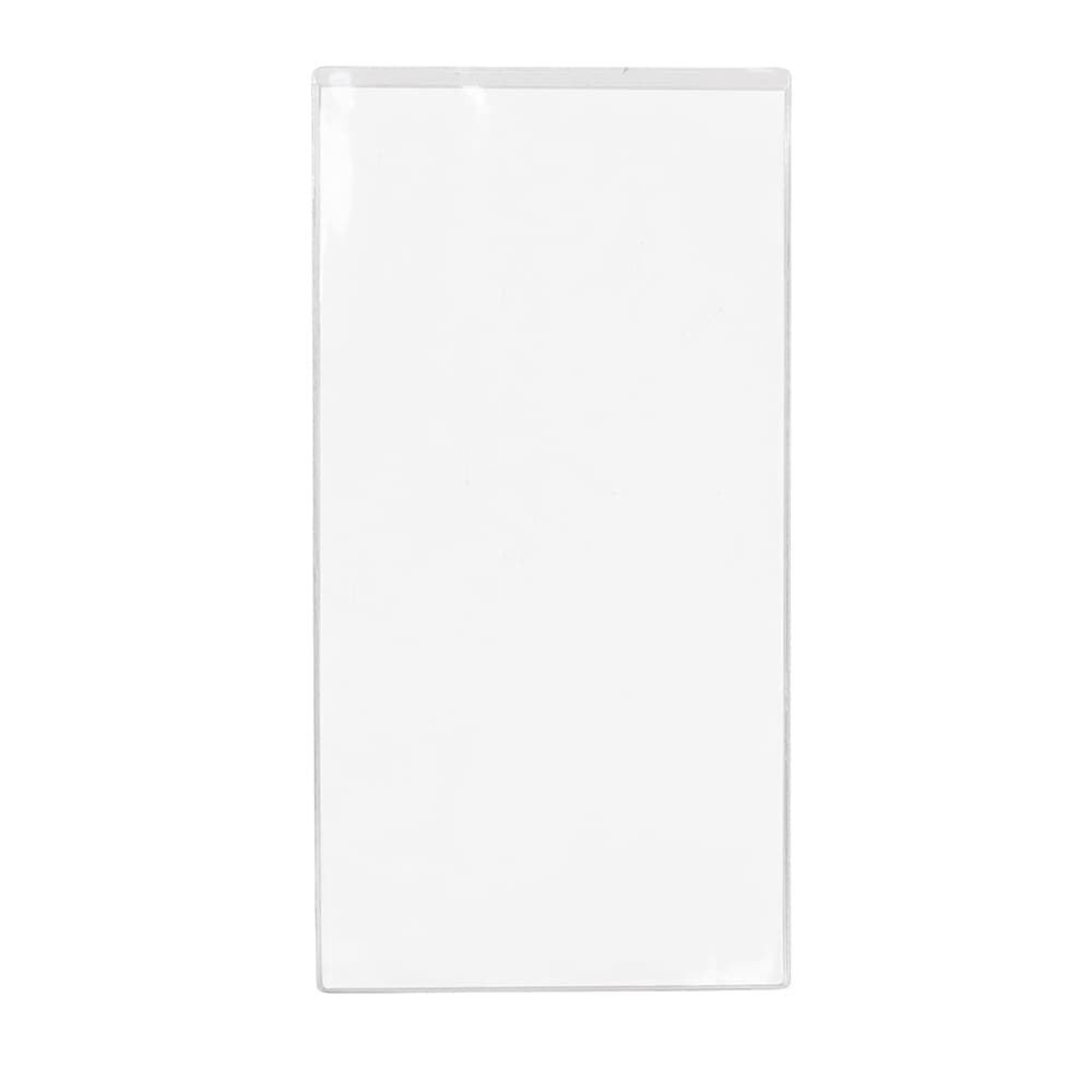 Risch Single Pocket Vinyl Menu Cover, 5 1/2"W x 11"H, Clear (100 5.5X11)
