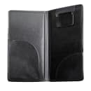 Risch Double-Panel Guest Check Holder - 5" x 9", Padded Vinyl, Black (5000PBLACKTHANKYOU) thumbnail 2