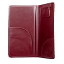 Risch Double-Panel Guest Check Holder - 5" x 9", Padded Vinyl, Wine (5000PWINETHANKYOU) thumbnail 4